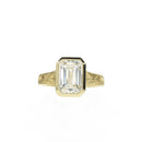 3ct Emerald Cut Diamond in an Art Deco Style
