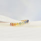 Bubble Set Rainbow Sapphire Ring
