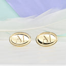 Engraved Men's Gold Cufflinks