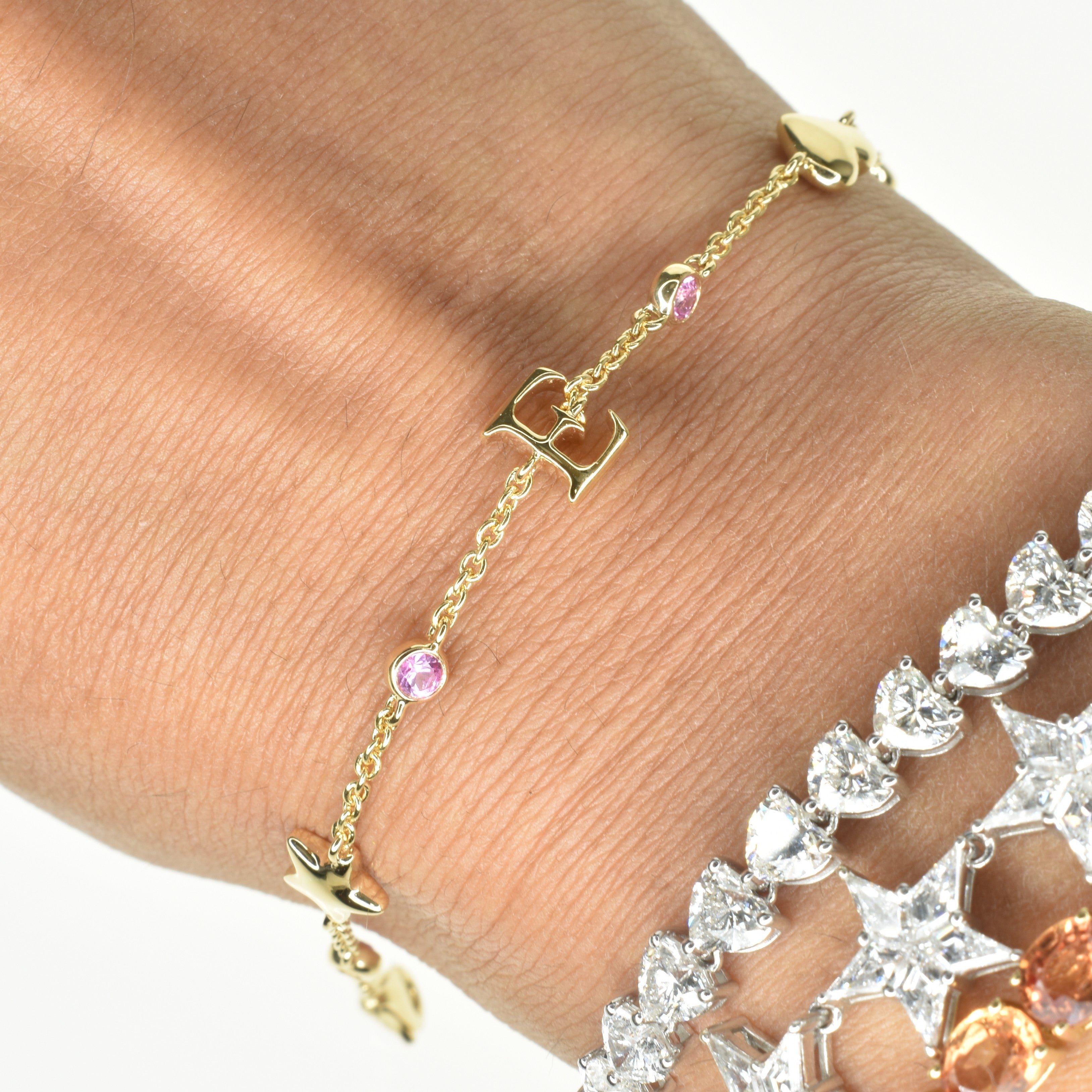 Bespoke Kids Bracelet with Initial