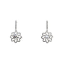 Round Diamond Dangling Dress Earrings