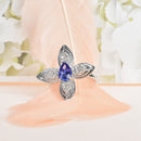 Petal Ring with Tanzanite
