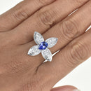 Petal Ring with Tanzanite