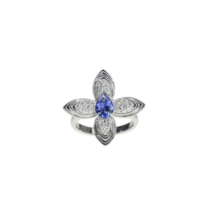 Petal Ring with Tanzanite