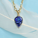Reverse Pear Tanzanite Pendant