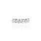 Heart Shaped Diamond Half Eternity Ring with 0.35ct Lab Grown Diamonds