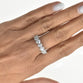 Heart Shaped Diamond Half Eternity Ring with 0.35ct Lab Grown Diamonds