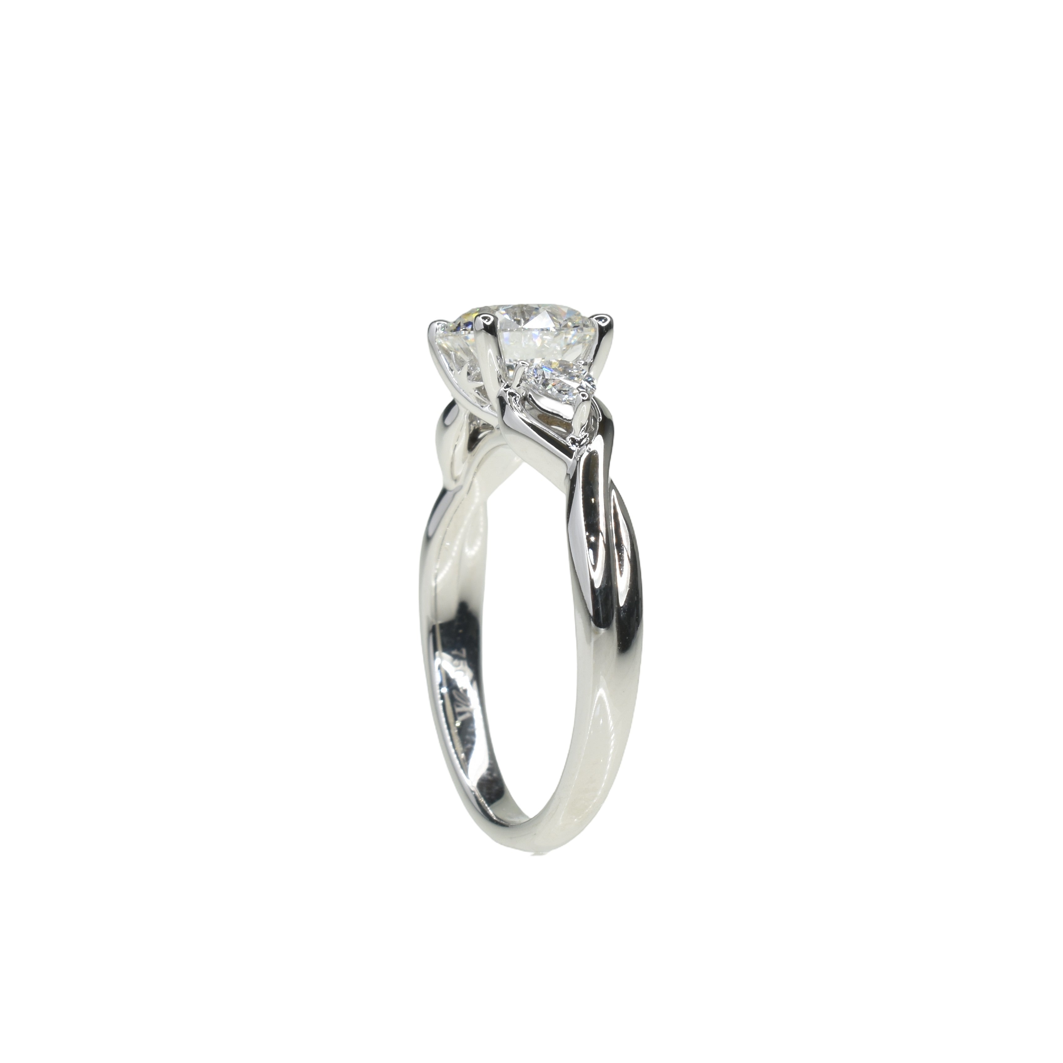 Nature Insprired Custom 1.5ct Lab Grown Diamond Engagement ring