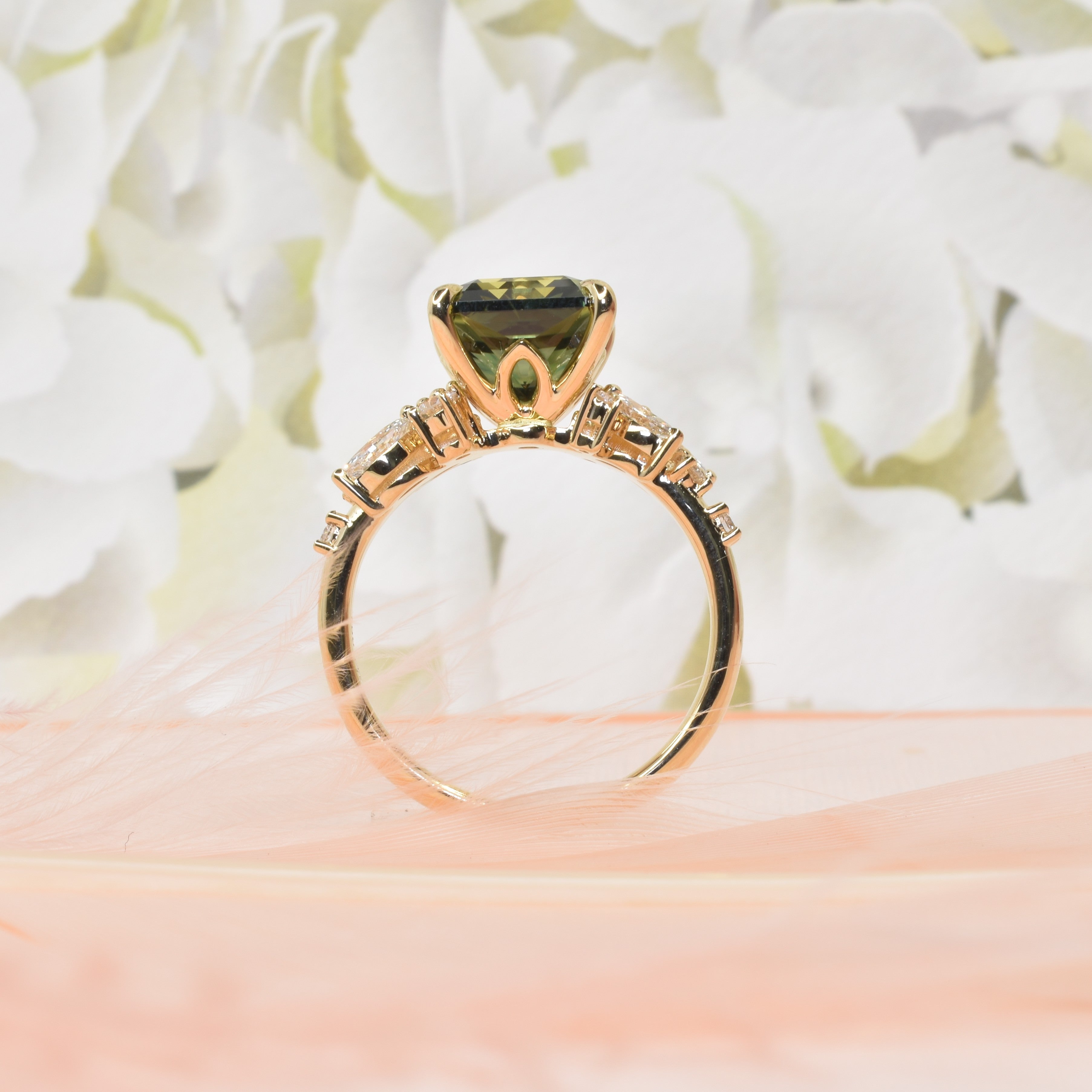 Square Parti Sapphire in an Asymmetric Setting