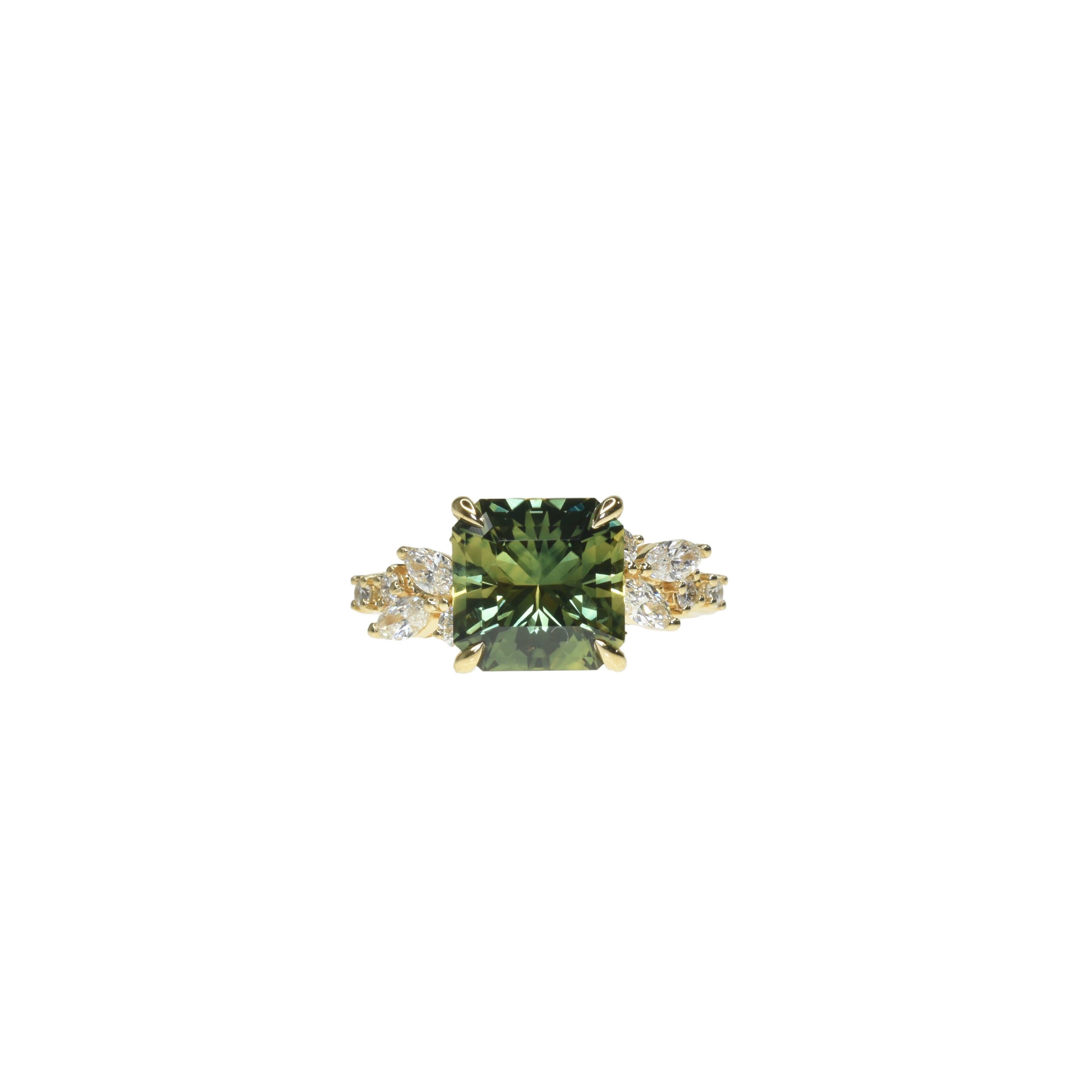 Square Parti Sapphire in an Asymmetric Setting