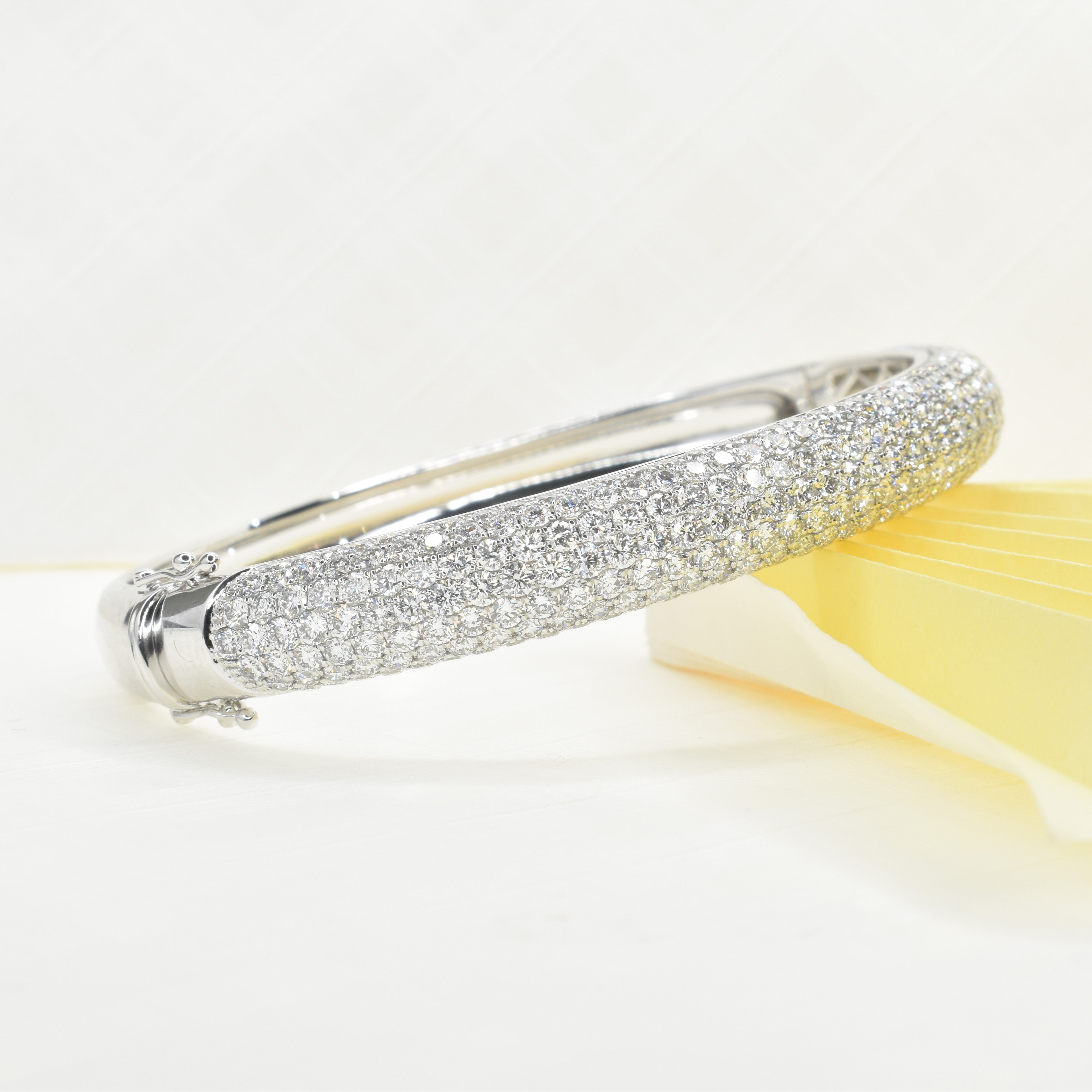 Lab Grown Diamond 7 Row Pave Bangle