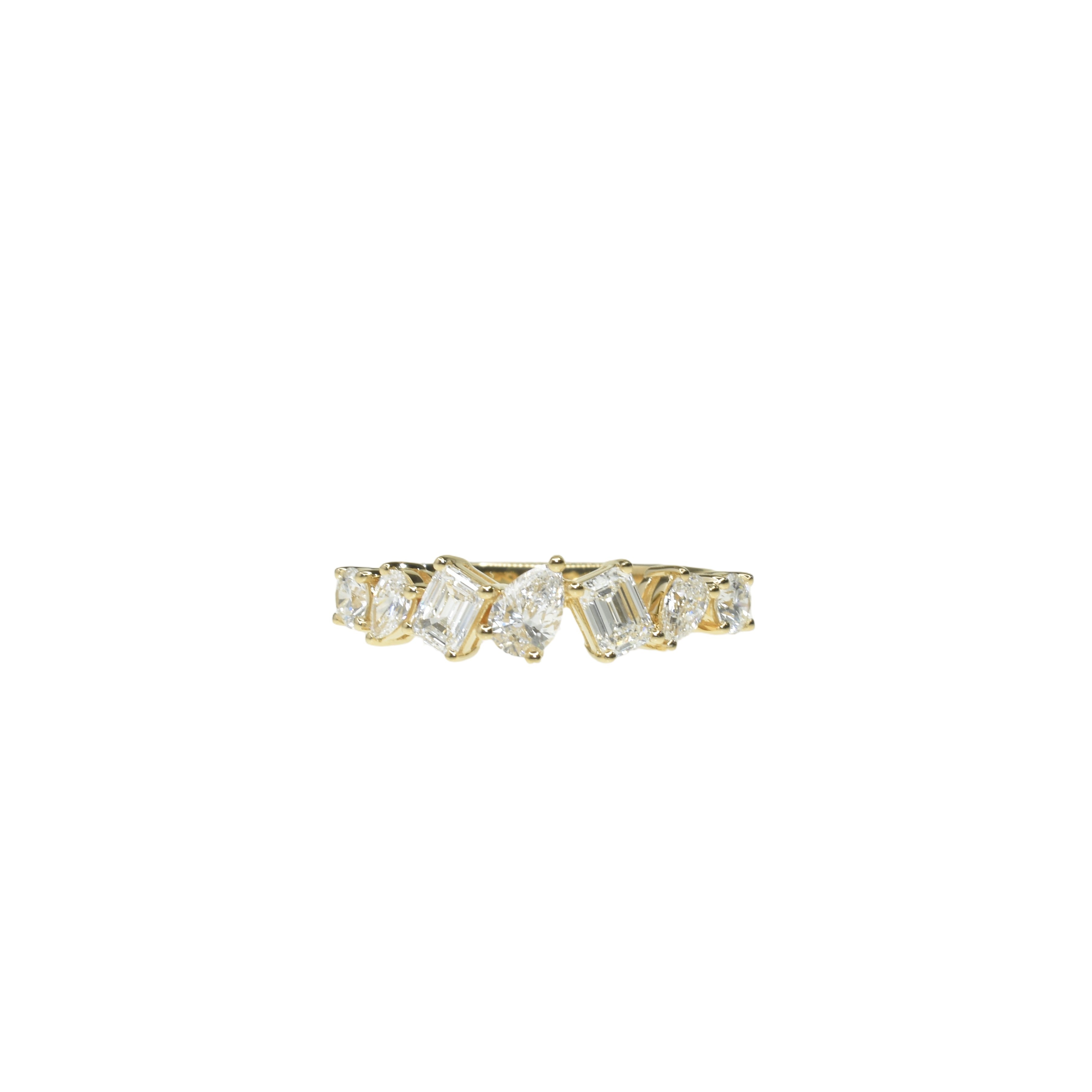 Mixed Shape Diamond Half Band