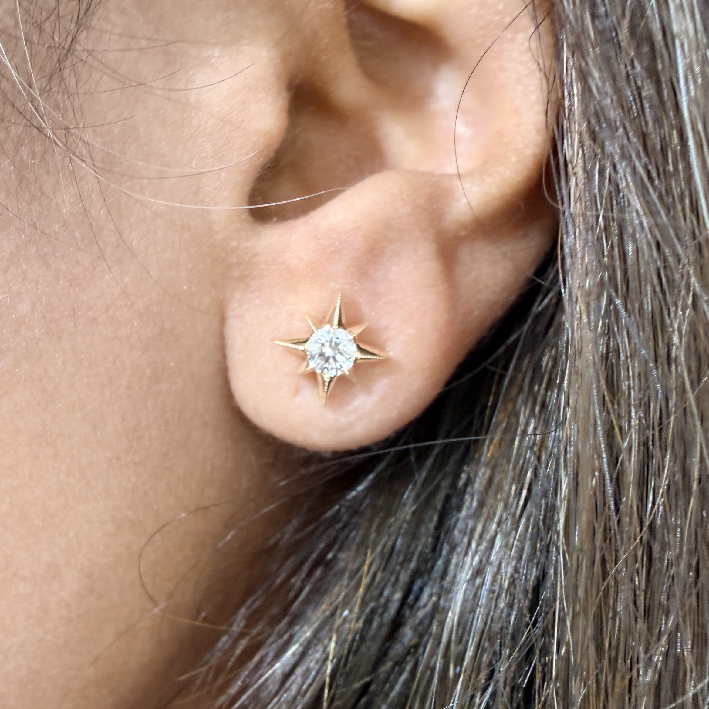 0.50ct Starburst Diamond Earrings