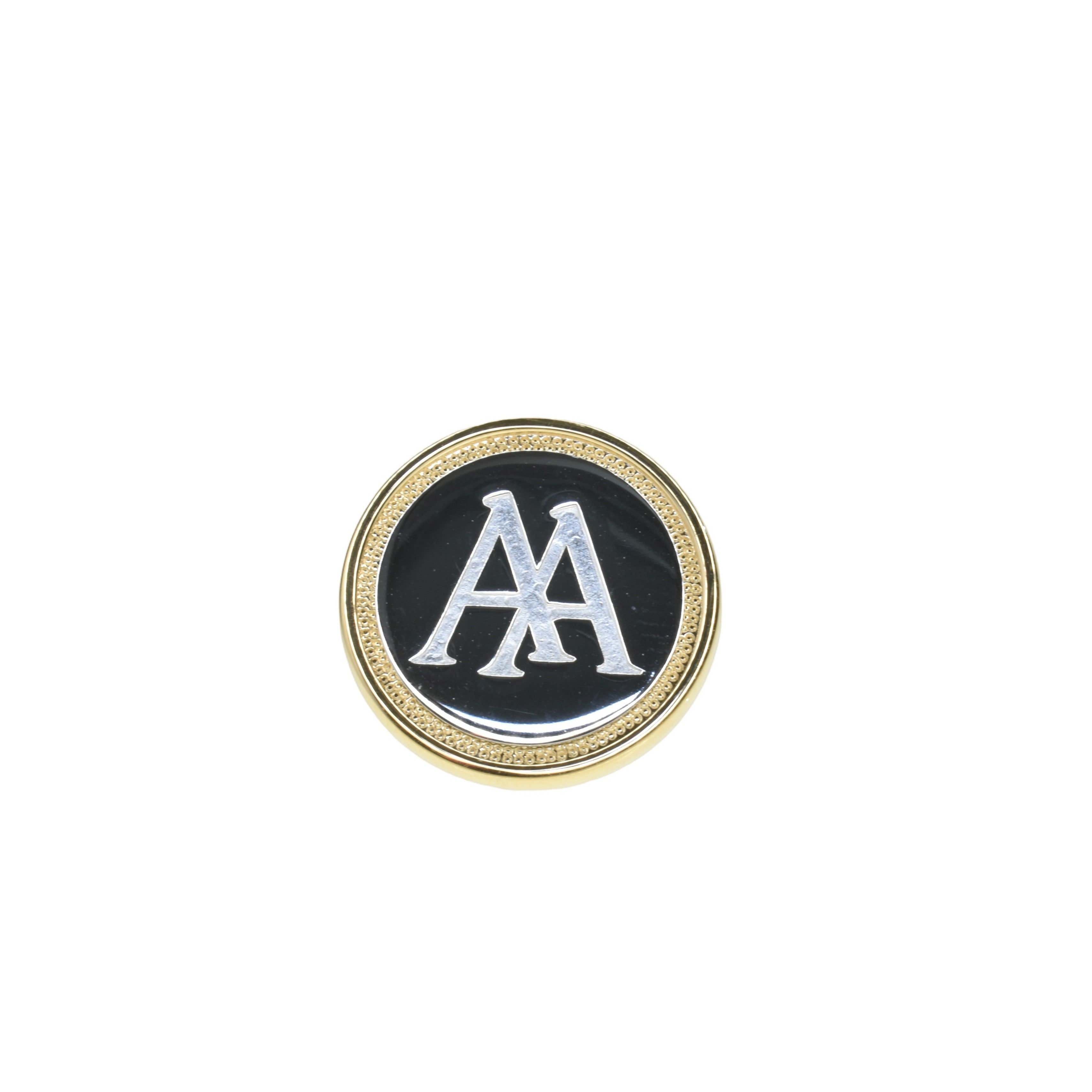 Coin Initial Lapel Pin