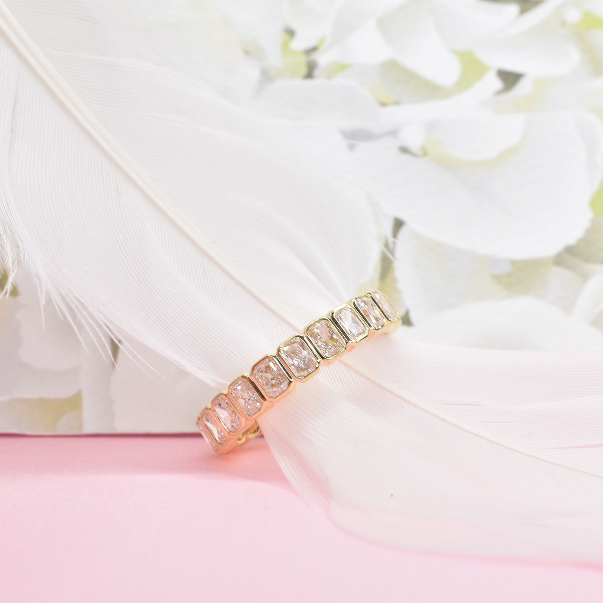 Radiant Cut Eternity Band
