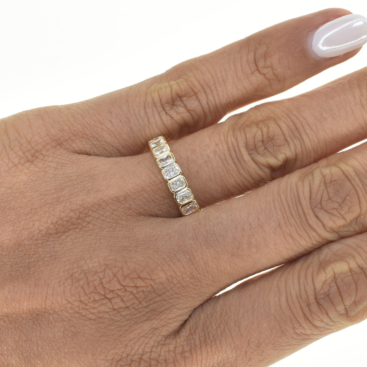 Radiant Cut Eternity Band