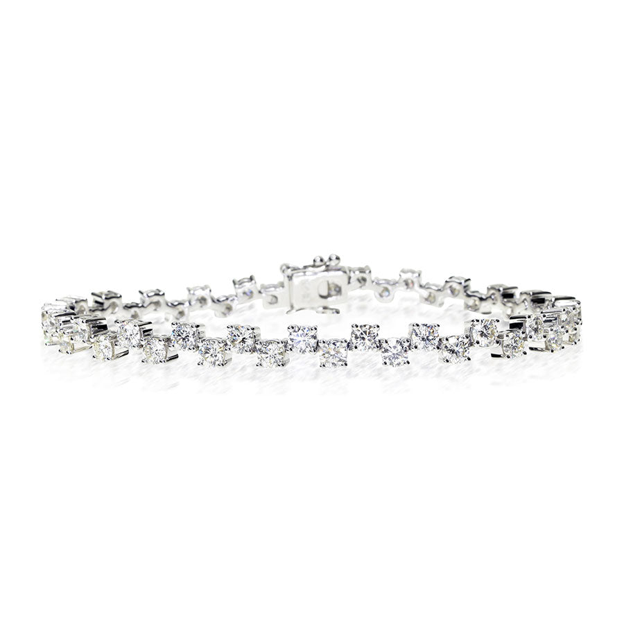 Zig Zag Diamonds Bracelet
