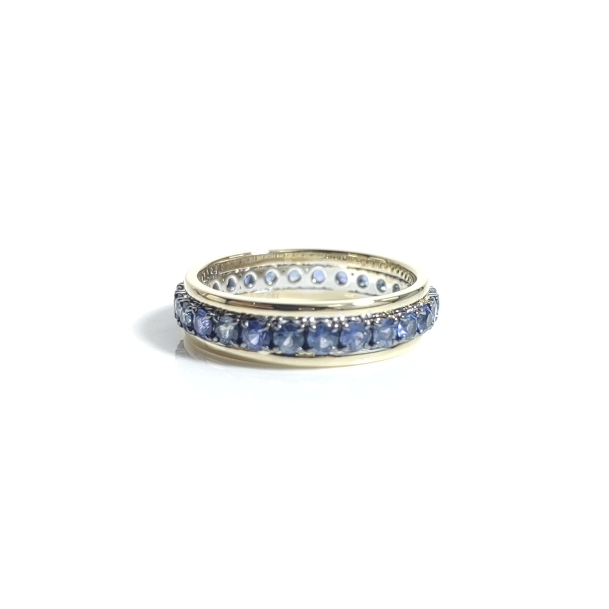 Denim Blue Sapphire Eternity Ring