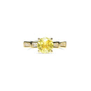 Yellow Sapphire Ring with Bow Detail