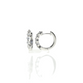 Small Diamond Shared Prong Hoops