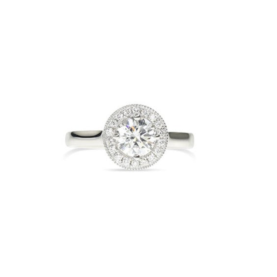 Round Diamond Ring with Halo