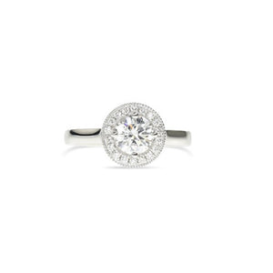 Round Diamond Ring with Halo