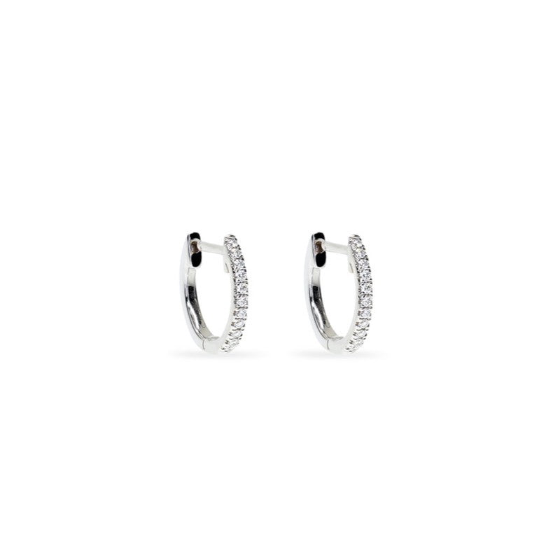 Small Diamond Hoops