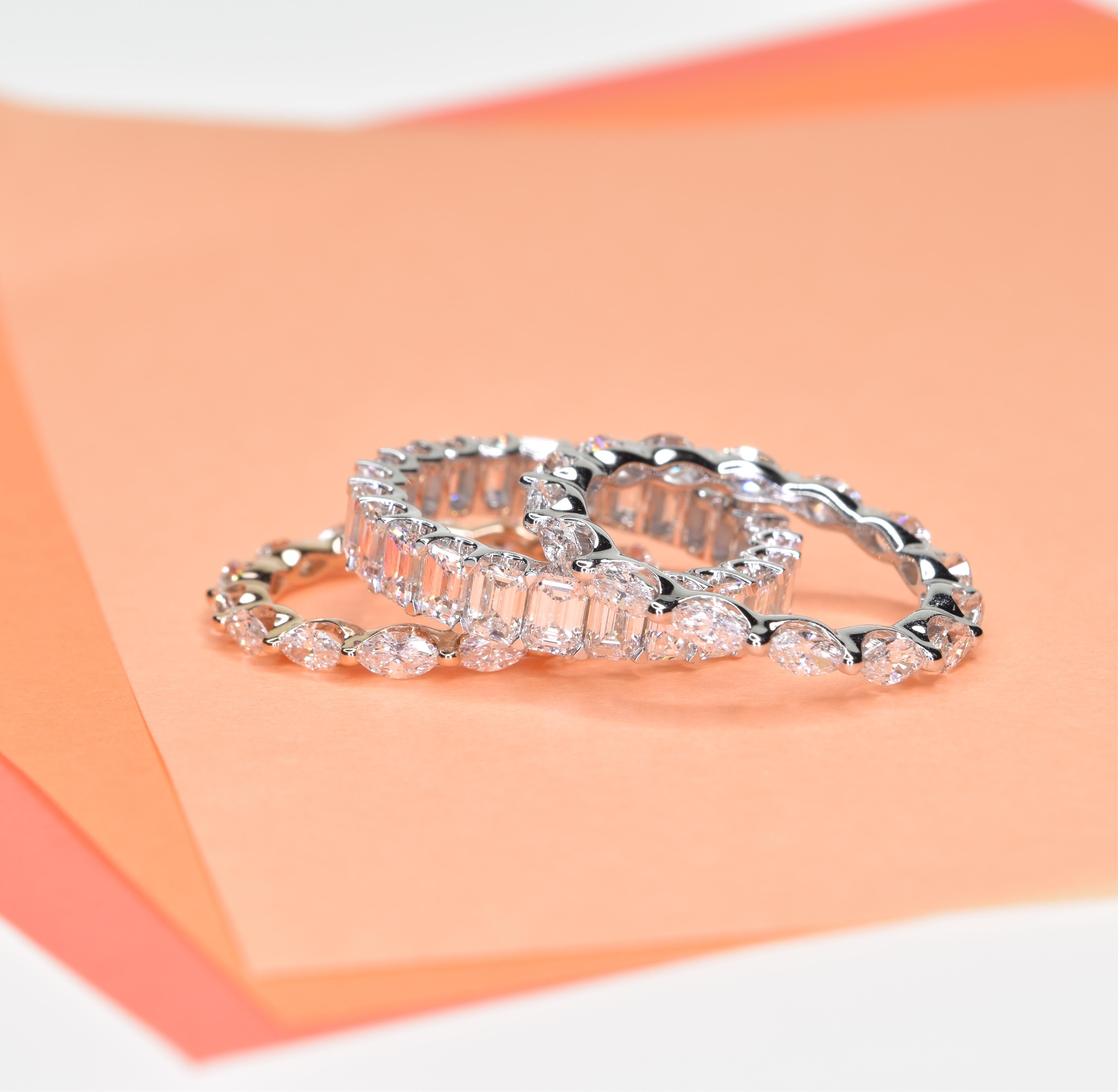 Shared Prong Marquise Band