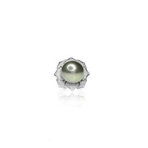 Tahitian Pearl Flower Ring