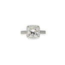 Princess Cut Diamond Ring with Halo