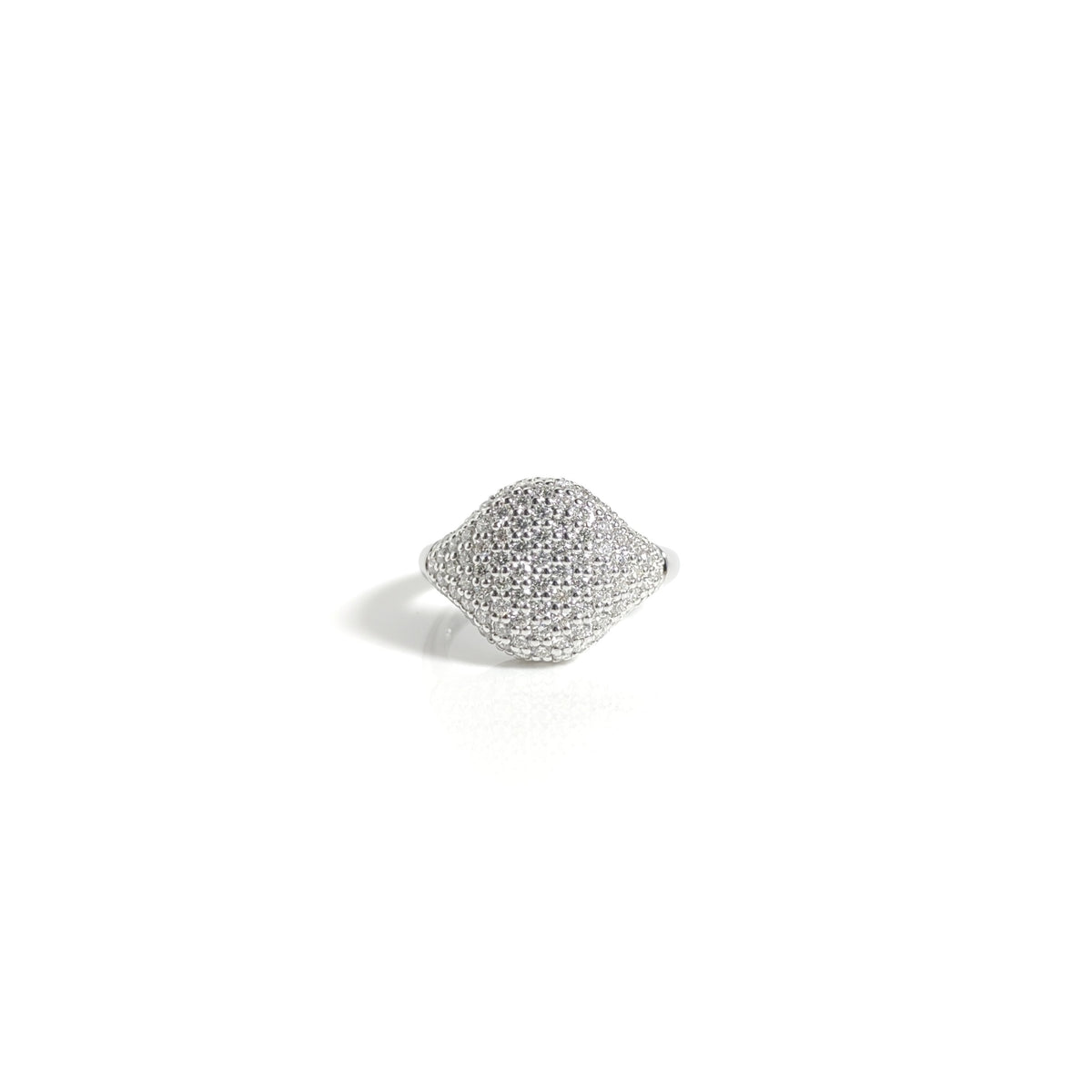 Pave Set Diamond Pinky Ring