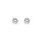 4ct Round Lab Grown Classic Diamond Earrings with 6 Claws