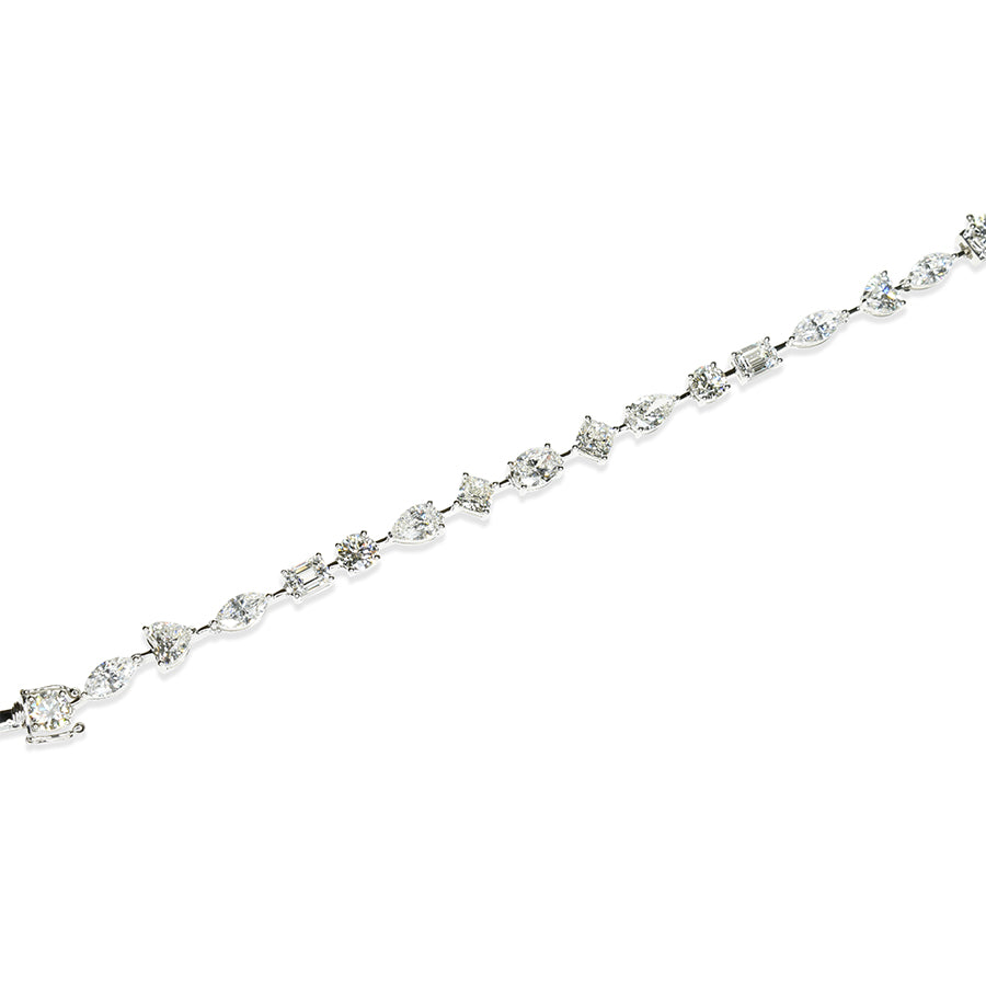 Lab Grown Diamond Bracelet with Multi Shaped Diamonds