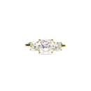 Trilogy Cushion Cut Ring