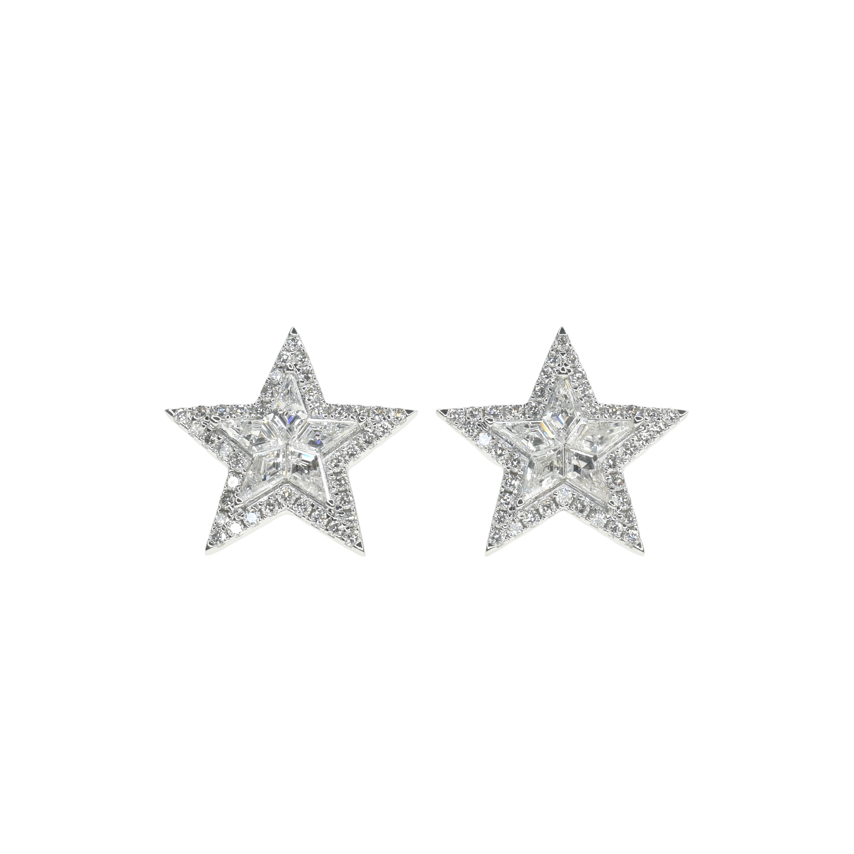 Lab Grown Diamond Star Illusion Earrings