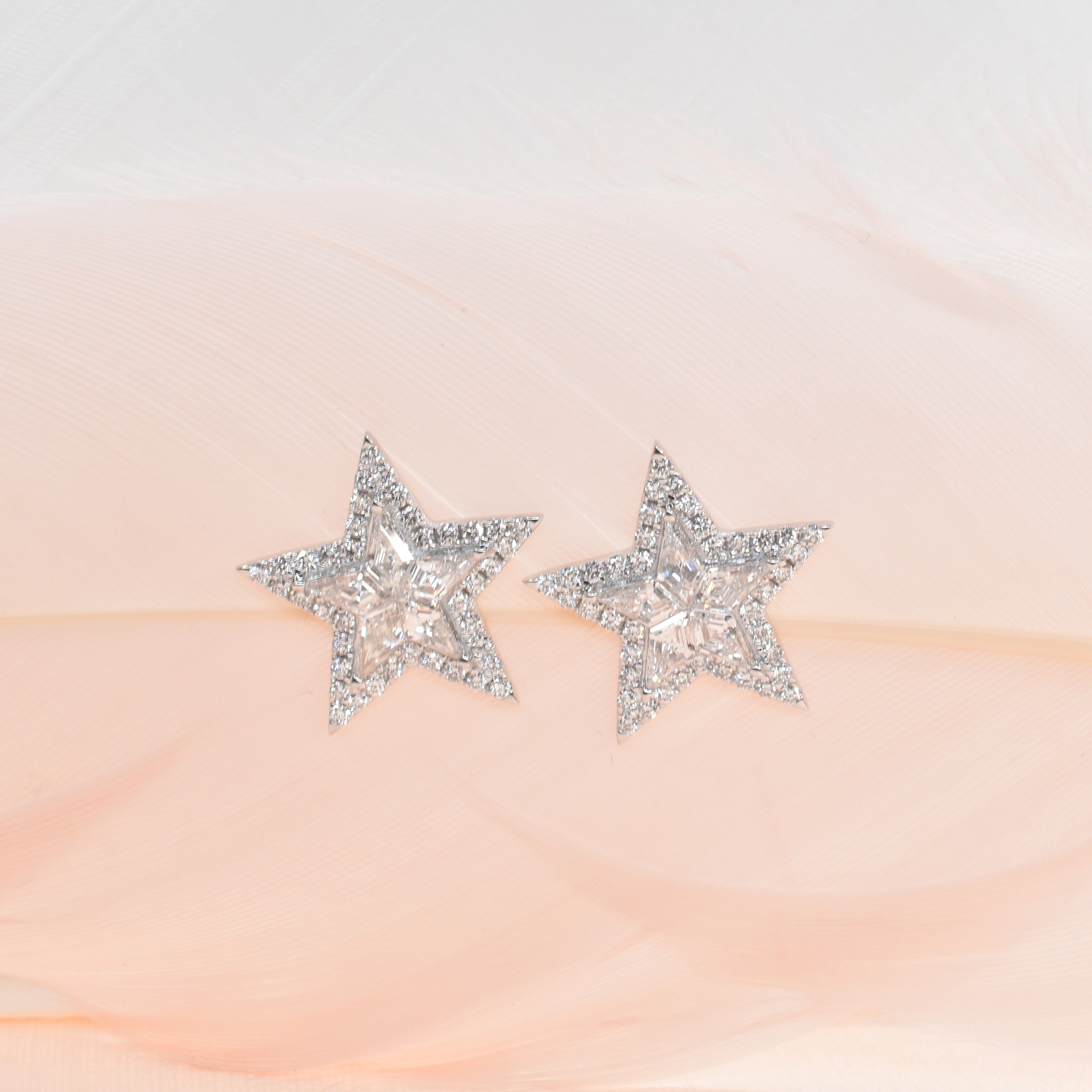 Lab Grown Diamond Star Illusion Earrings