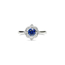 Sapphire Clover Ring