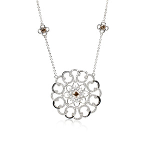 Brown Diamond Medallion Pendant