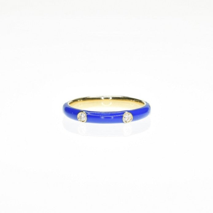 Diamond and Enamel Band