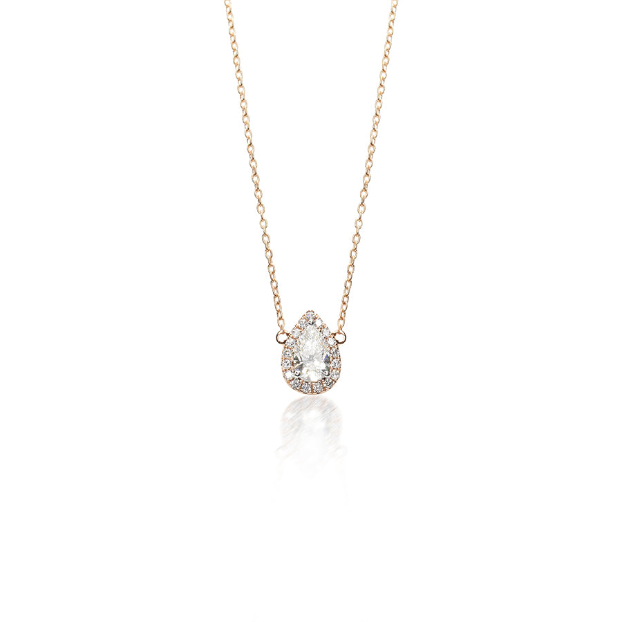 Pear Shaped Diamond Pendant