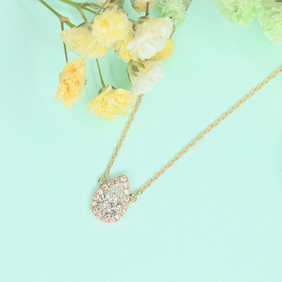 Pear Shaped Diamond Pendant