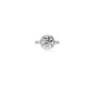 2ct Lab Grown Diamond Engagement Ring with Pave Halo and Band