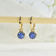 Sapphire Hanging Hoops