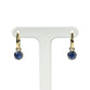 Sapphire Hanging Hoops