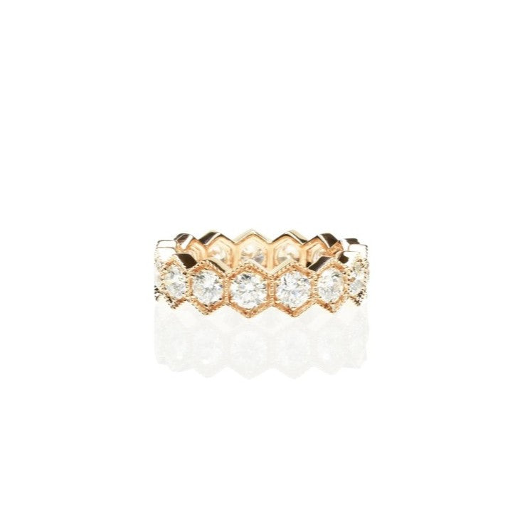 Large Hexagon Eternity Ring