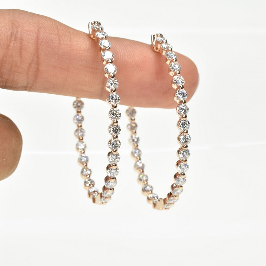 Lab Grown Diamond Hoops