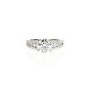 Round Diamond with a Wide Band