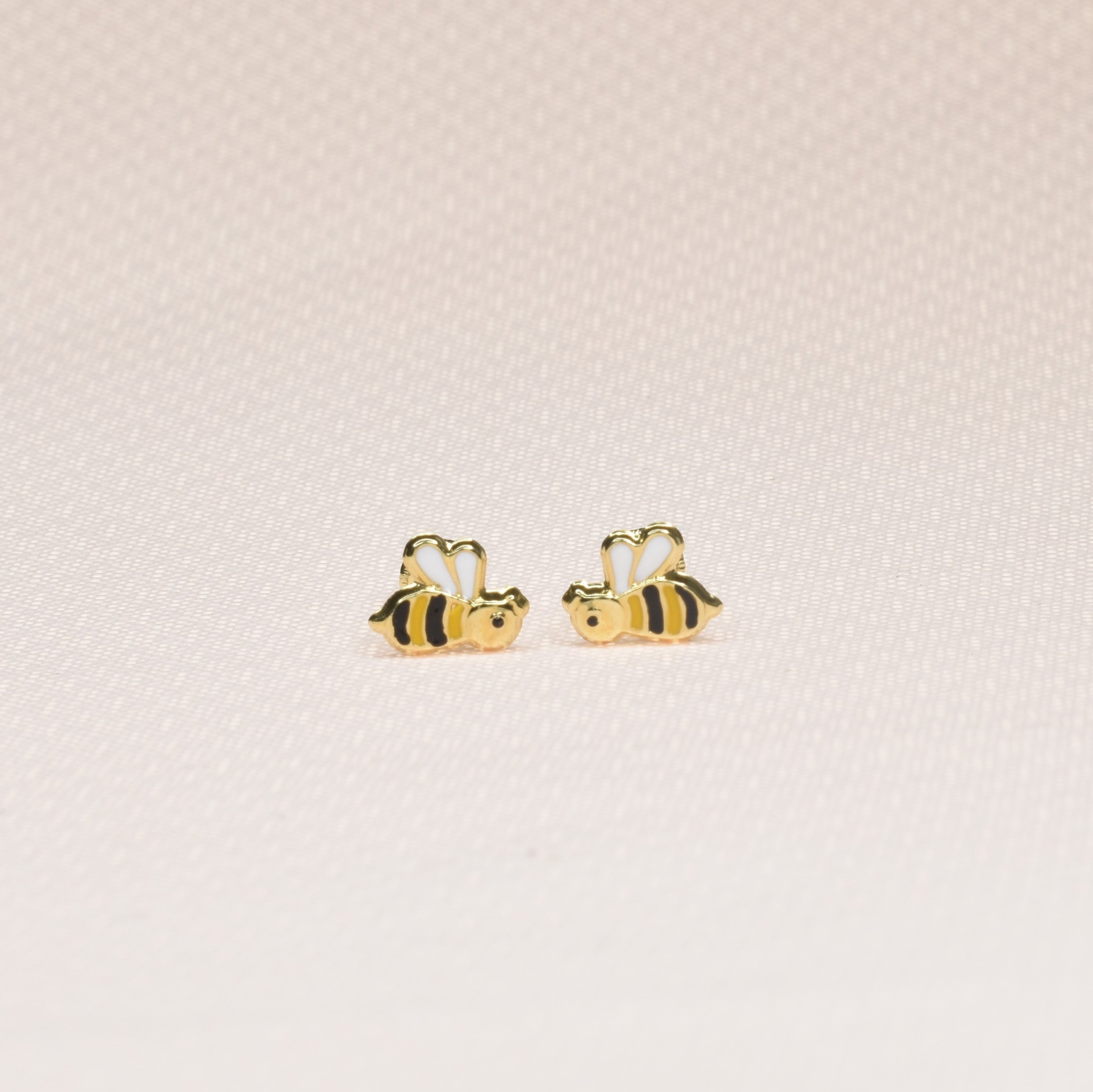 Bumble Bee Enamel Earrings