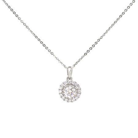 Majestic Pendant with Halo