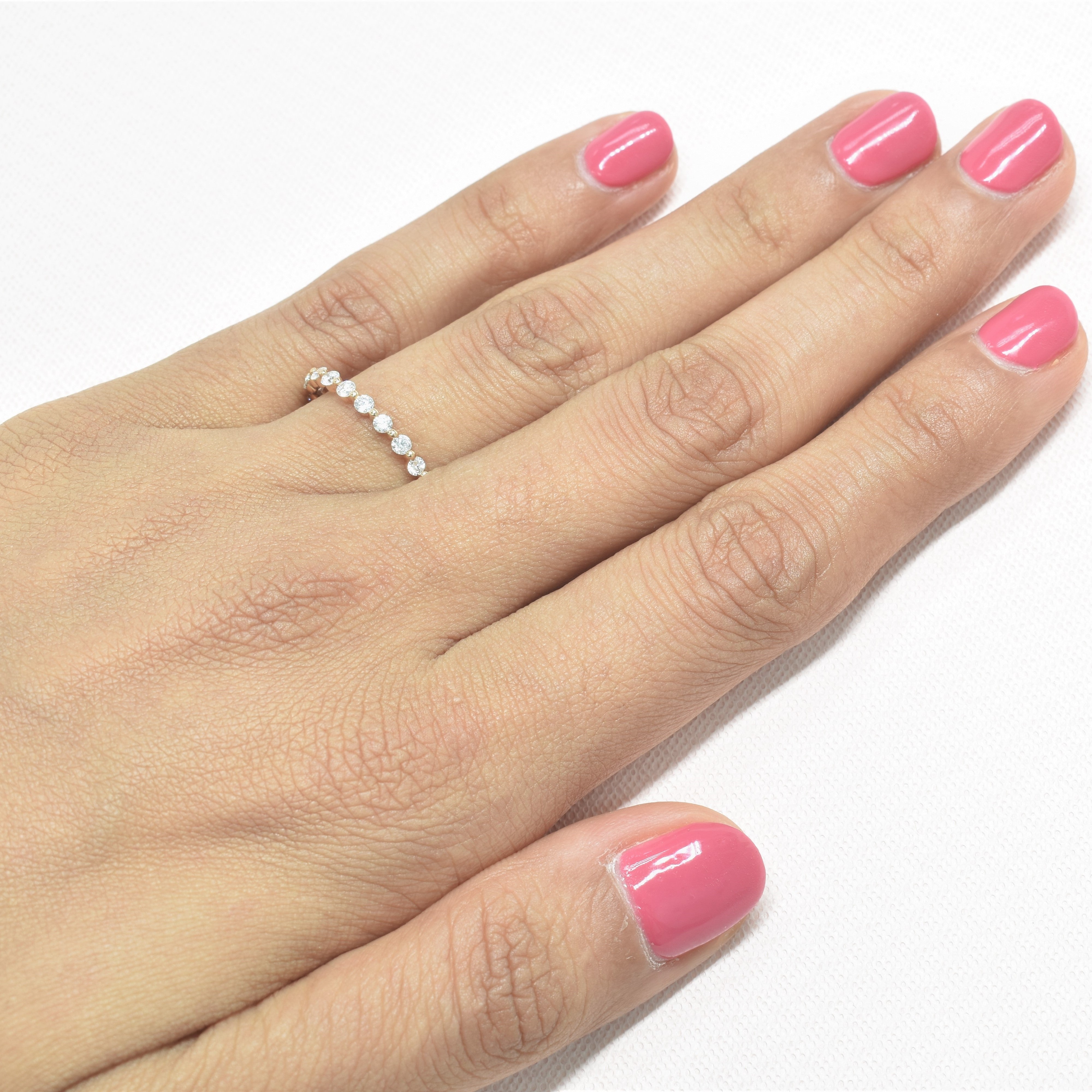 Shared Prong Eternity with 1.9mm Diamonds